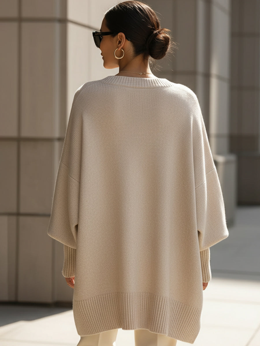 Serena™ | Elegant Sweater with Asymmetrical Hem