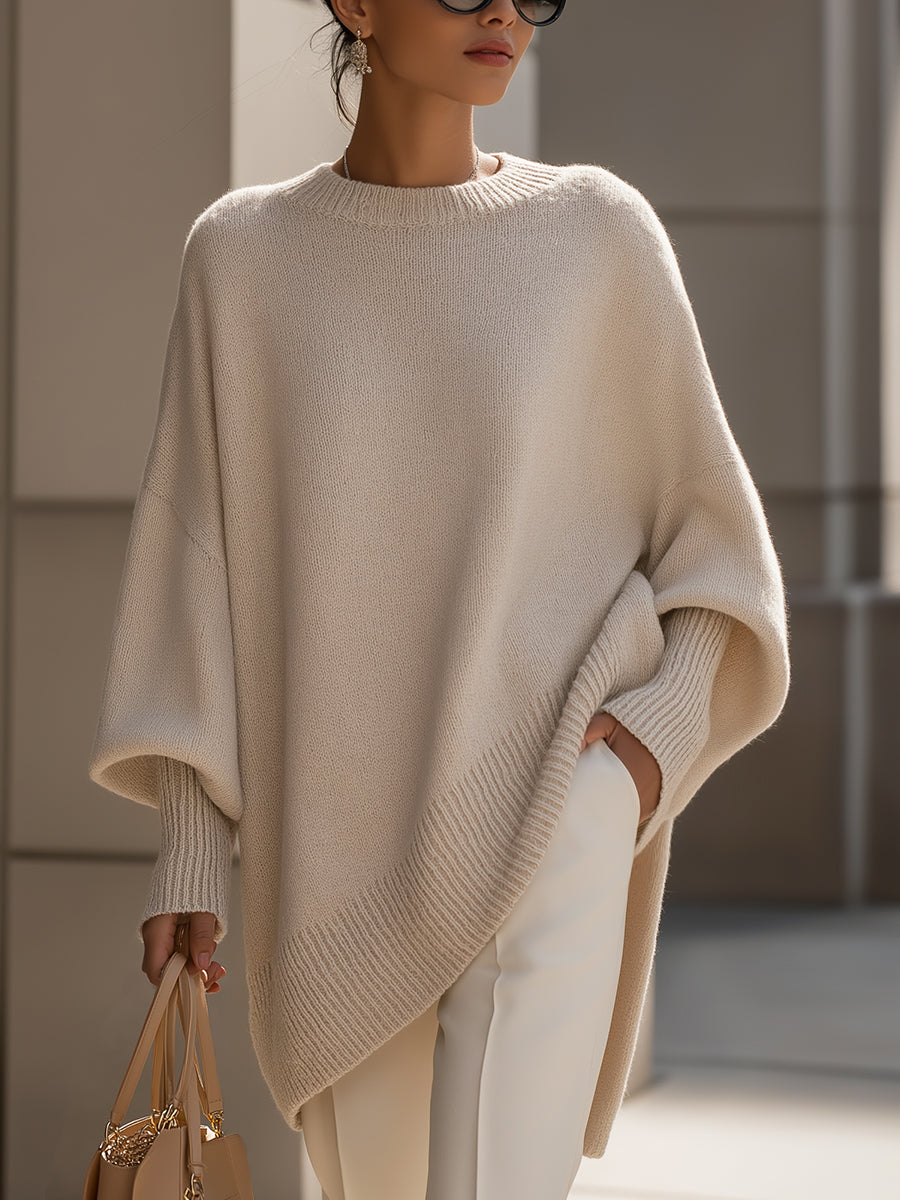 Serena™ | Elegant Sweater with Asymmetrical Hem