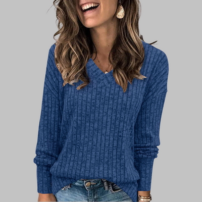 Mellow™ | Comfy V-Neck Long Sleeve Top