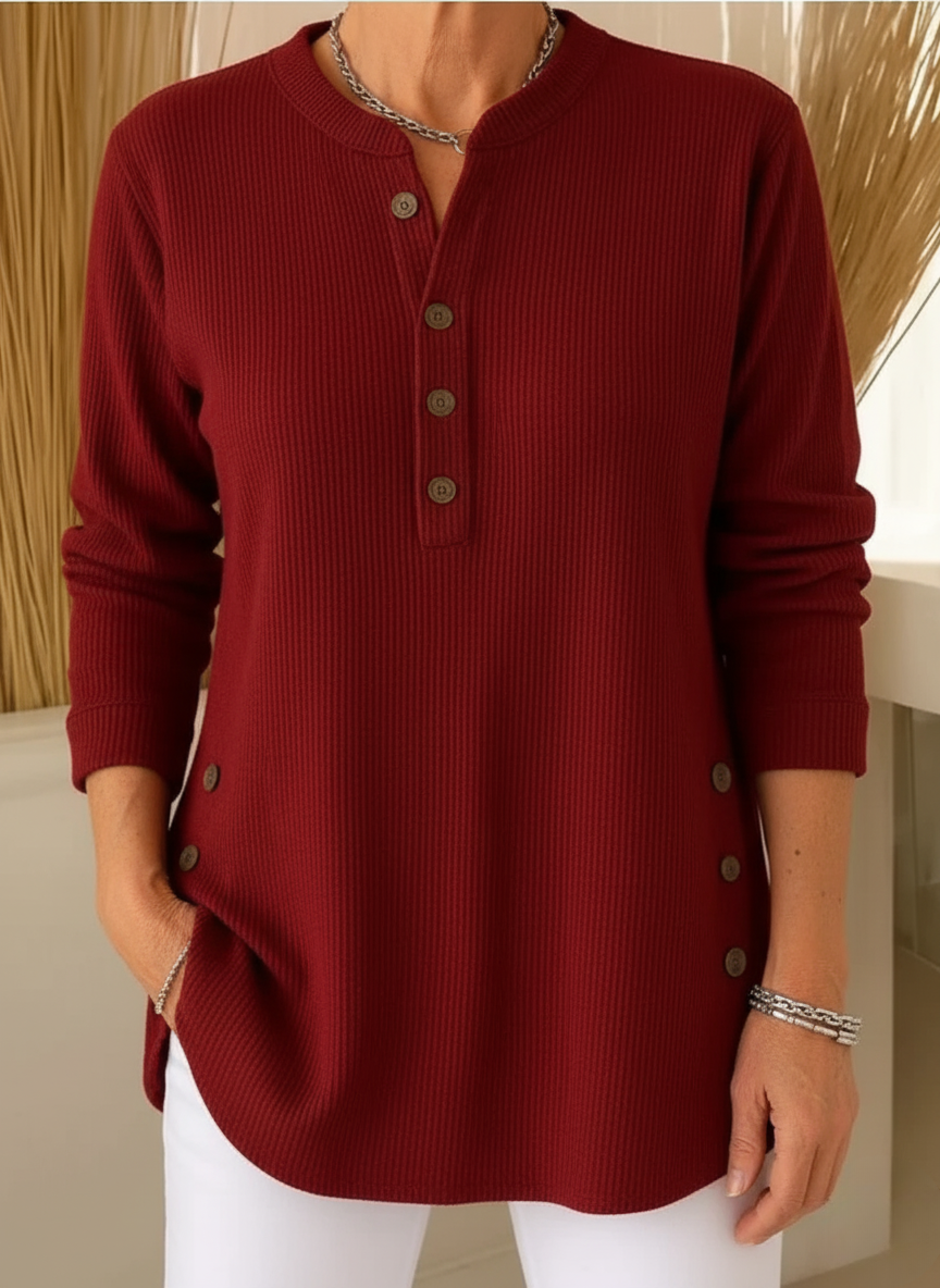 Annelie™ | Stylish Casual Henley Top