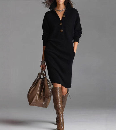 Damaris™ | Warm Knitted Dress, Elegant & Comfortable