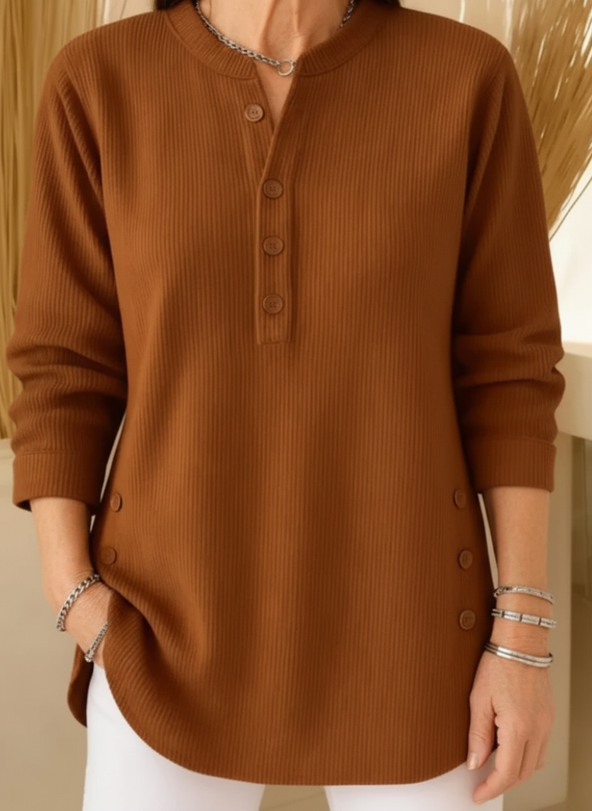 Annelie™ | Stylish Casual Henley Top
