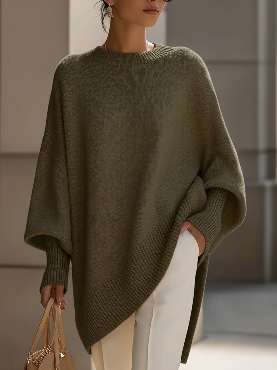 Serena™ | Elegant Sweater with Asymmetrical Hem