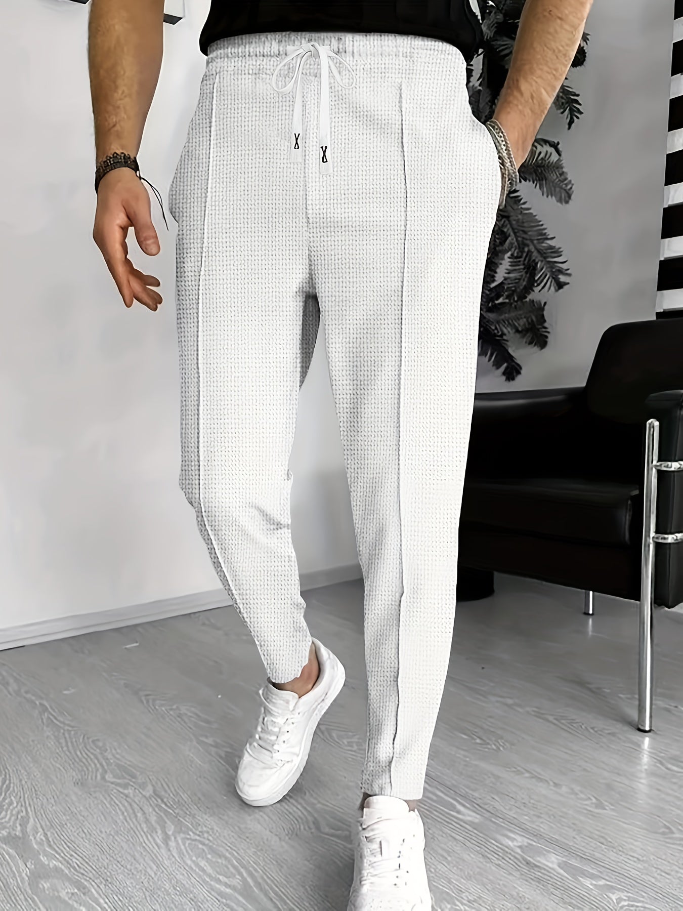 Casual Pants with Drawstring