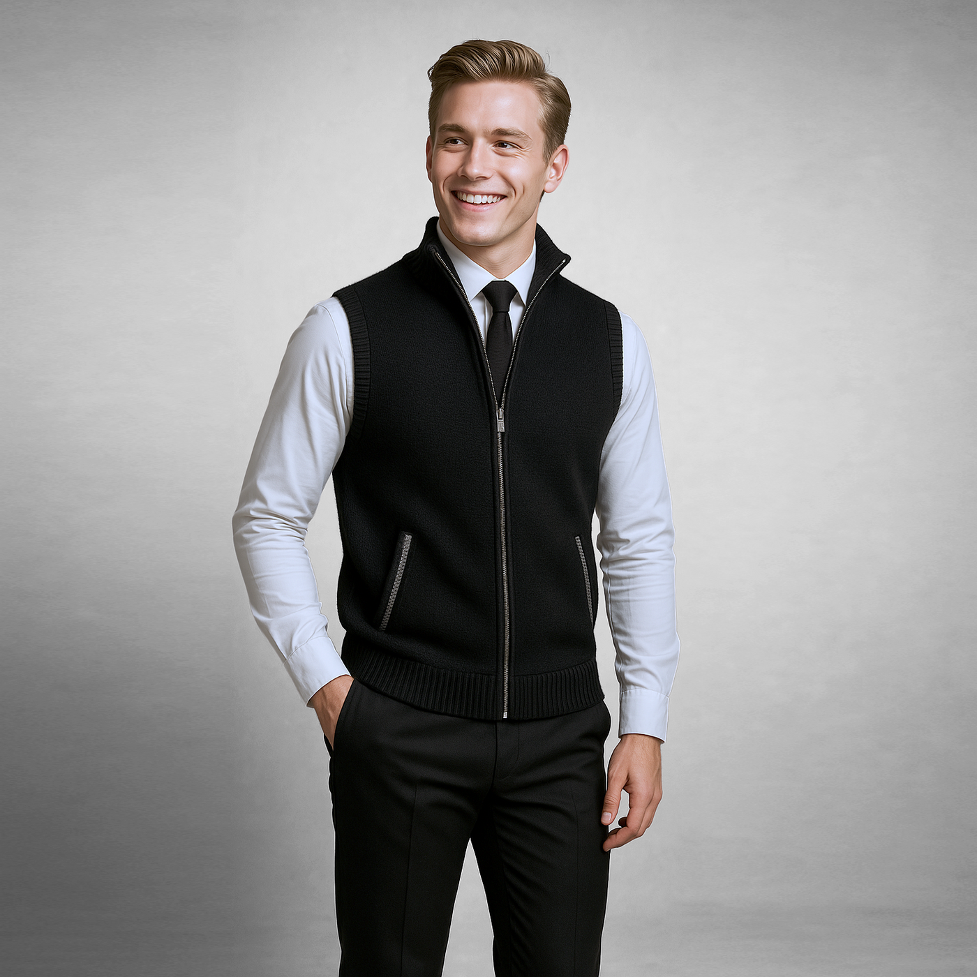 Harrison™ | Elegant & Warm Full Zip Vest