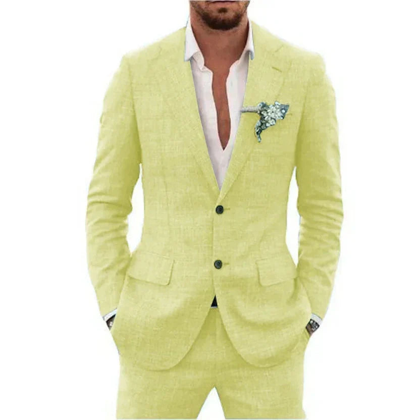 Men's Summer 2-Piece Wedding Guest Suit | Lightweight