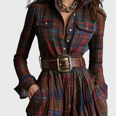 Nikki™ | Checked Maxi Dress