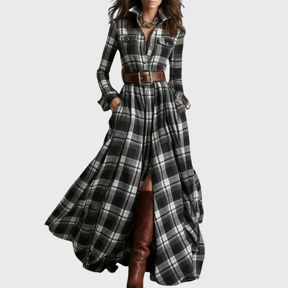 Nikki™ | Checked Maxi Dress