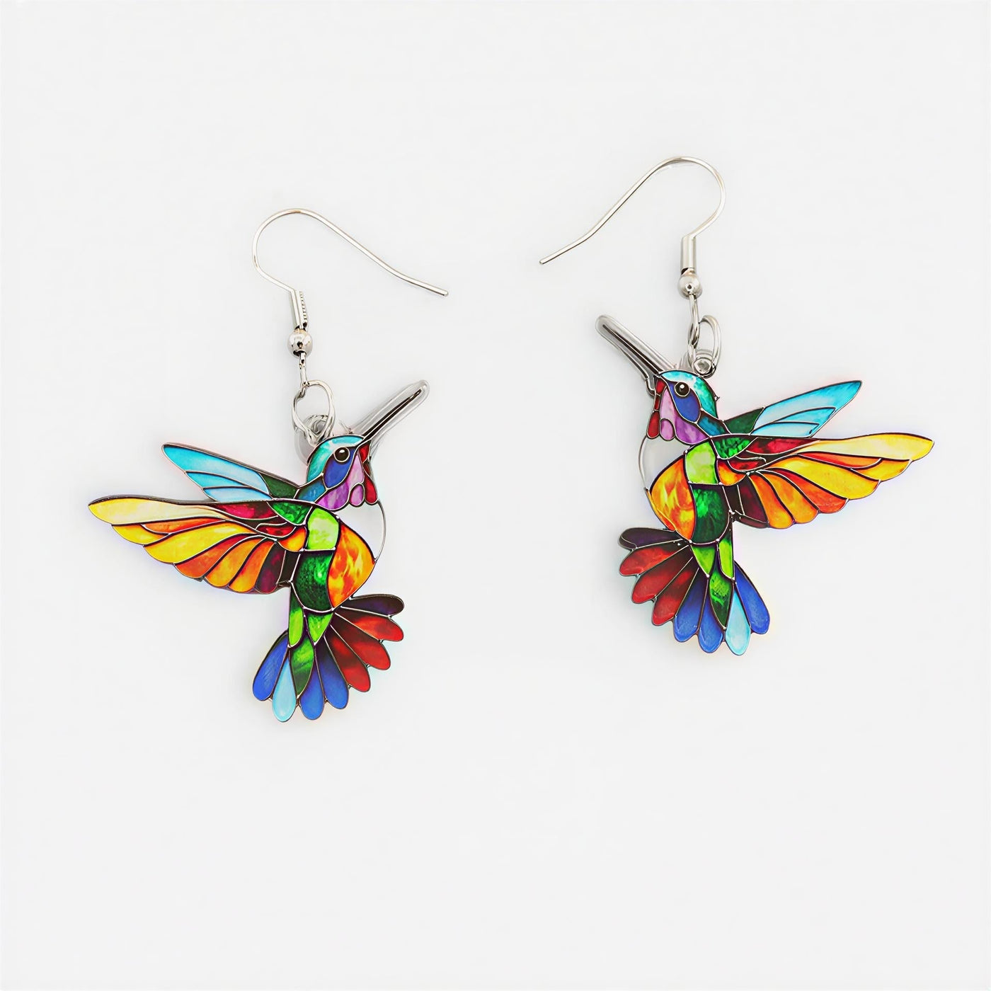 Lucky Hummingbird Earrings with Free Necklace