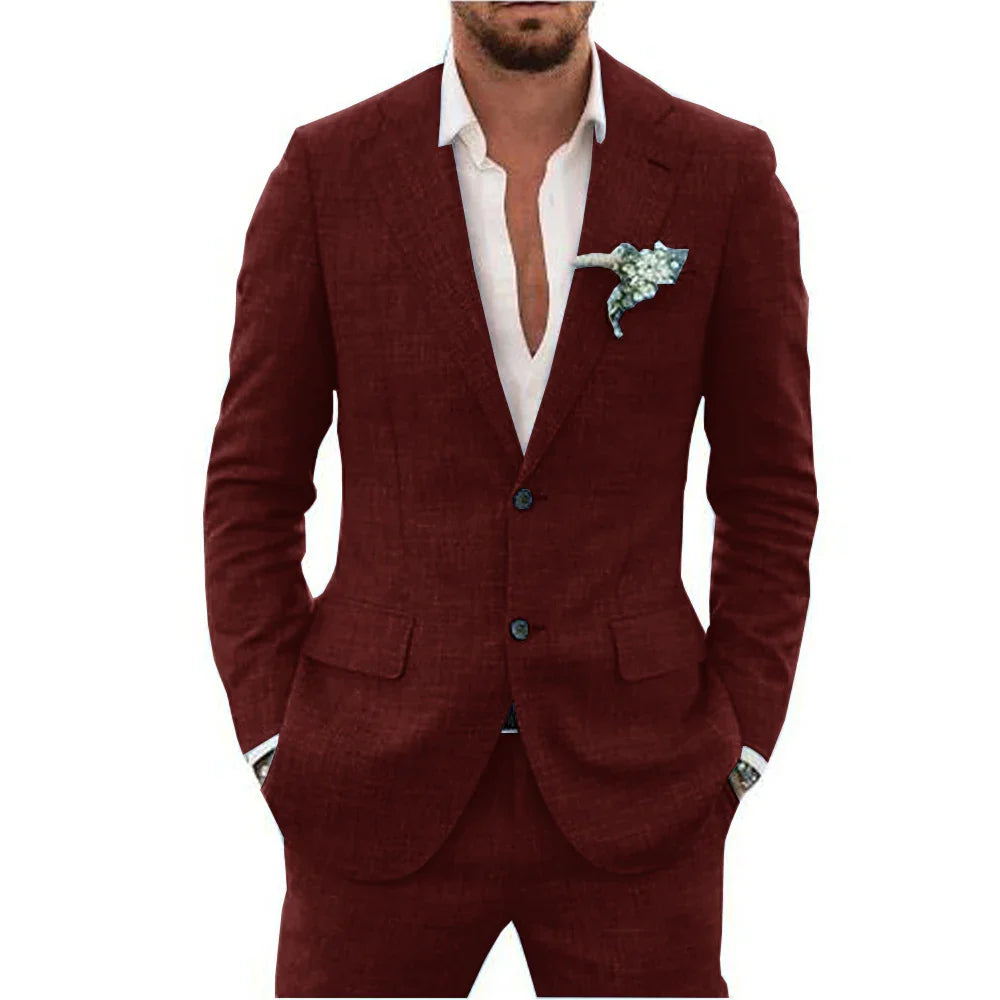 Men's Summer 2-Piece Wedding Guest Suit | Lightweight