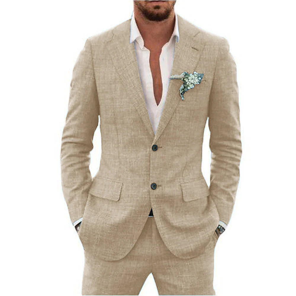 Men's Summer 2-Piece Wedding Guest Suit | Lightweight