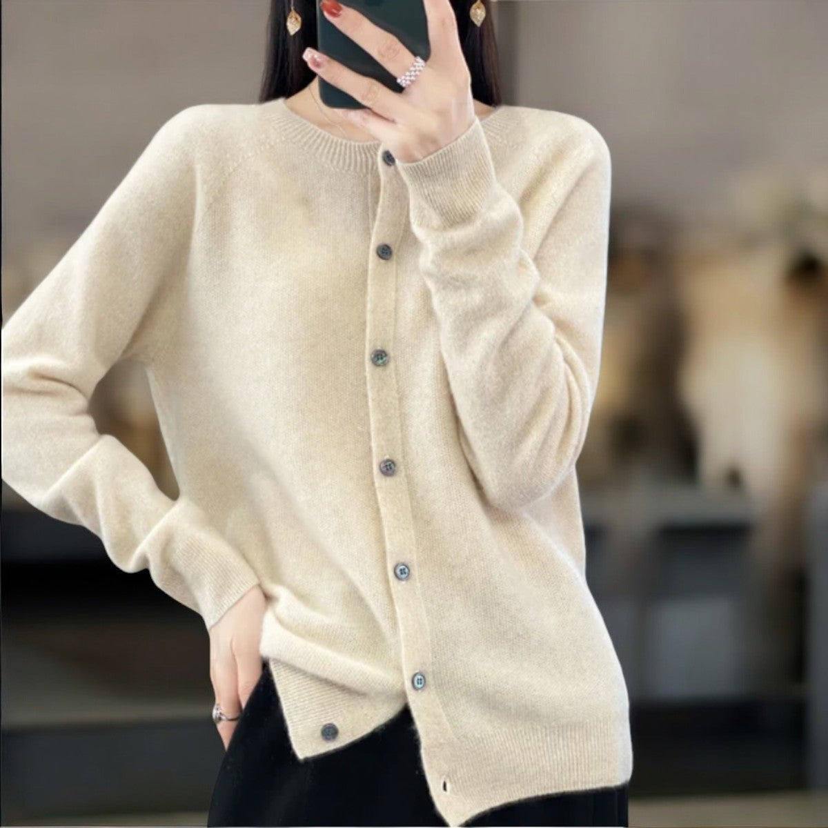 VIVIENNE I WARM COZY KNITTED CARDIGAN