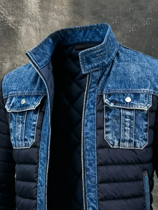 Clement™ | Hybrid Quilted Denim Jacket