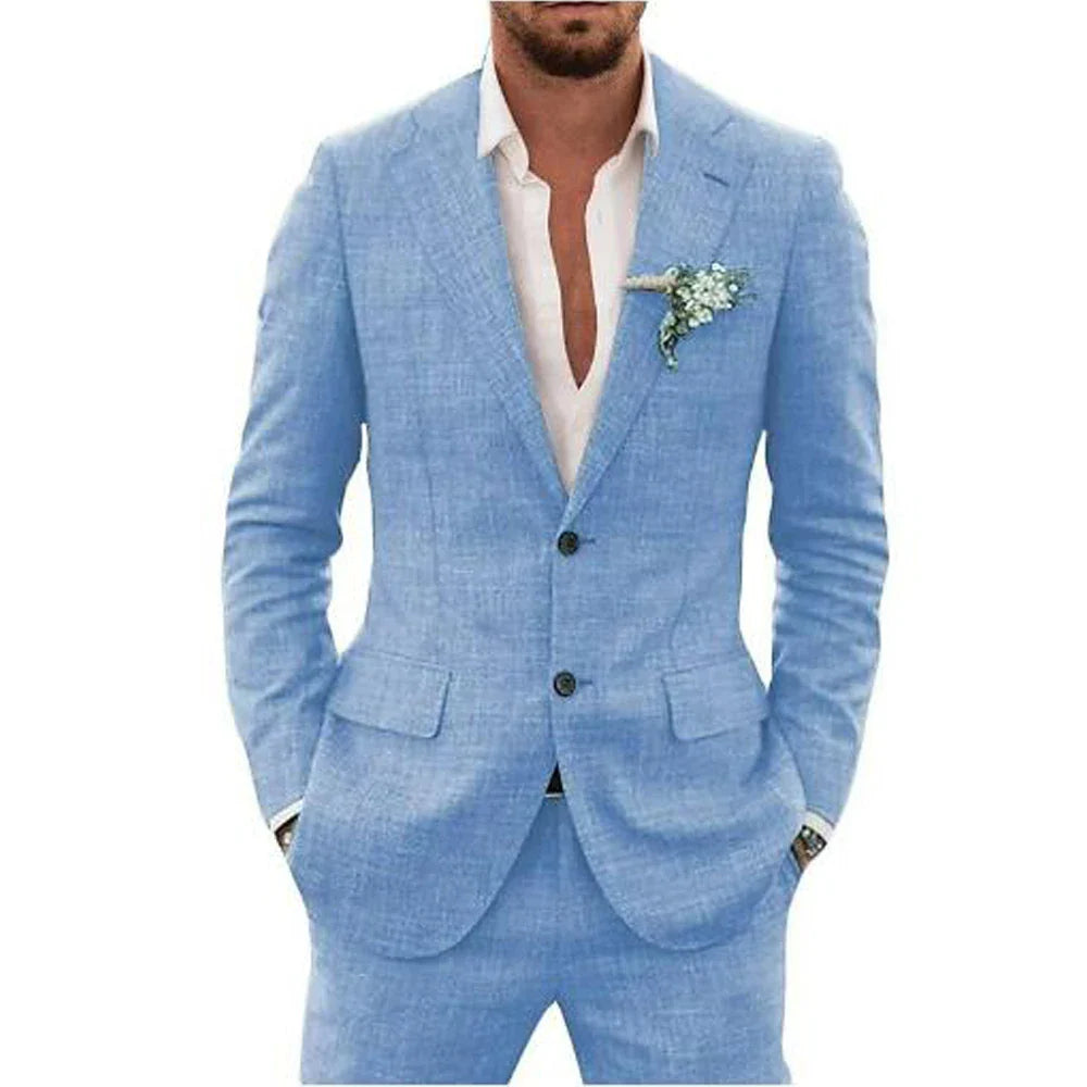 Men's Summer 2-Piece Wedding Guest Suit | Lightweight