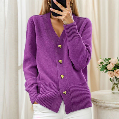 Sofie | Scandinavian Retro Cable Knit Cardigan