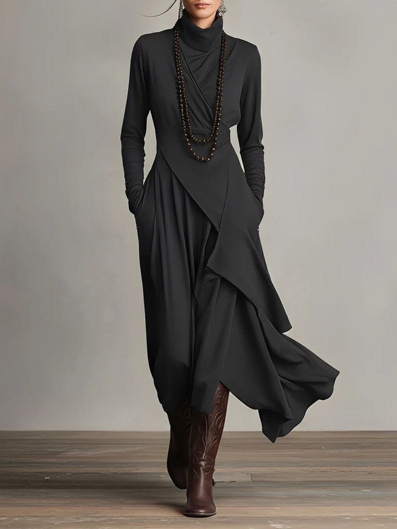 Mia™ | Elegant Asymmetrical Maxi Dress