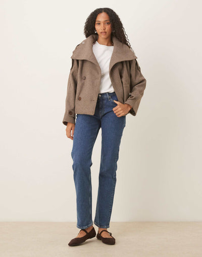 Simi™ | Citylight Cropped Trench Coat